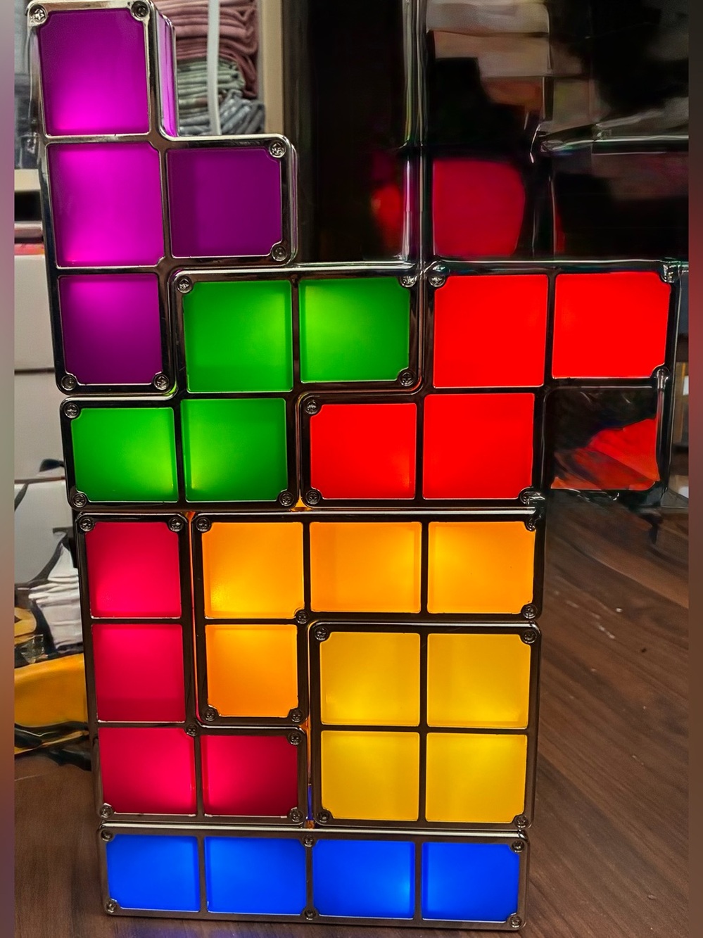 Colorful LED Tetris Wall Light - Multi Color - Picture 2 of 15